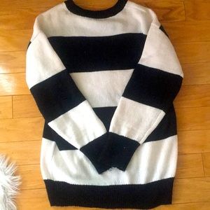 Black and White striped sweater